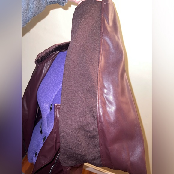 Faux-Leather Moto Jacket Size 28 - Picture 10 of 15